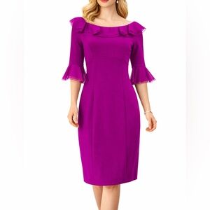 NUE by Shani Size 14 US Pink Dress Built-in Body Shaper $320 NEW NWT